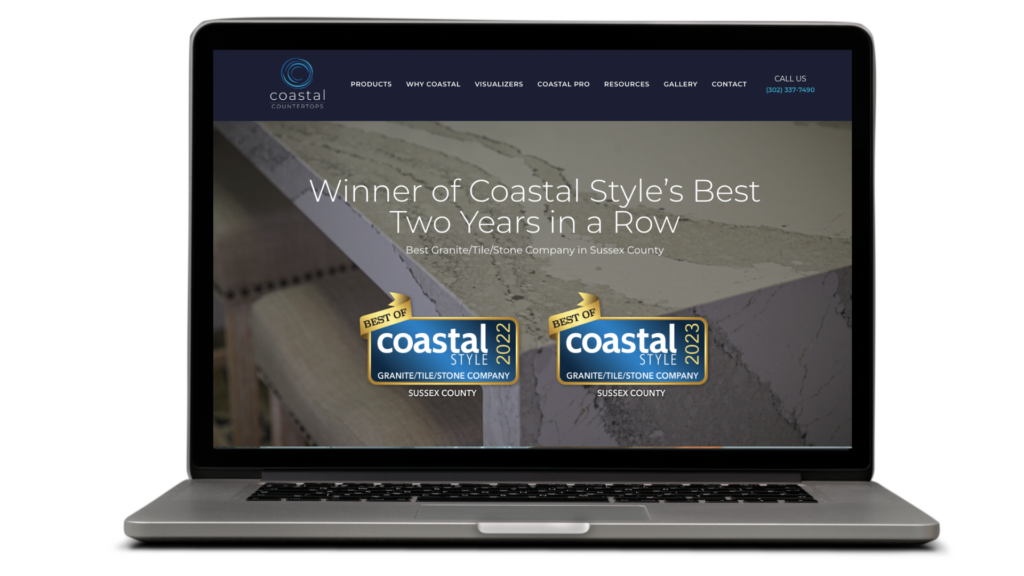 Coastal_Countertops_Fabricator_Of_The_Year_Website Coastal Countertops wins fabricator of the year at TISE 2024 and their website is a proof of their work